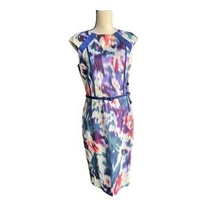 David Meister Abstract Shift Dress Size 8